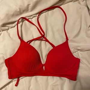red target bikini top